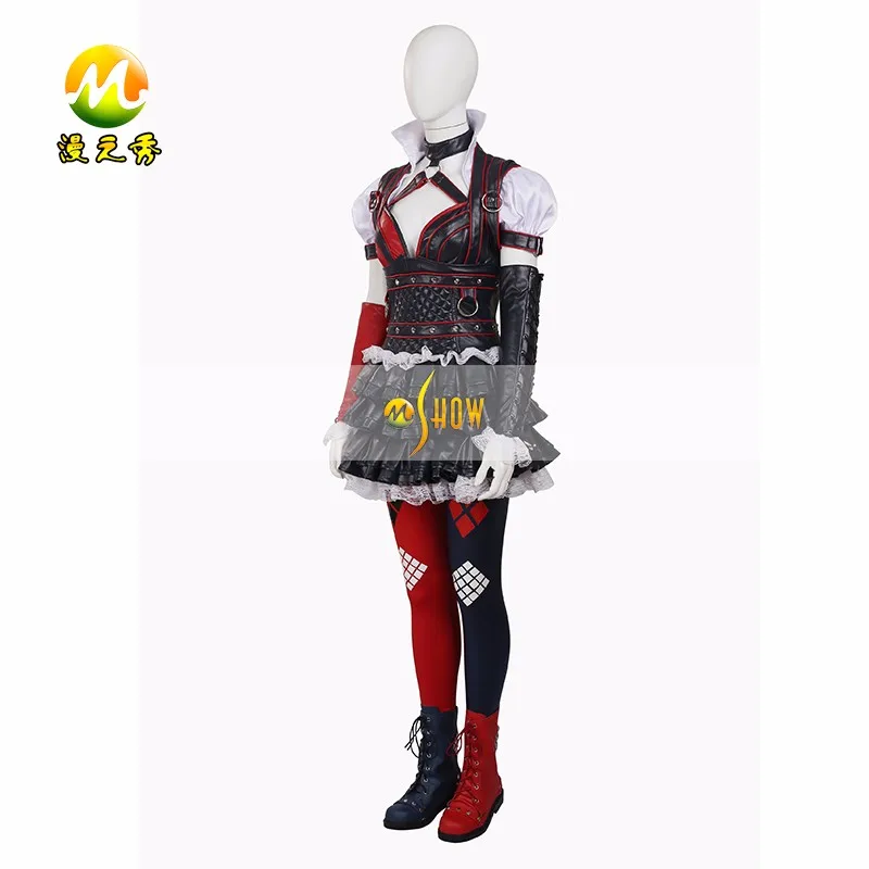 Cosplay&ware Batman Harley Quinn Halloween Cosplay Costume Women Squad Party Dress Suit Custom -Outlet Maid Outfit Store