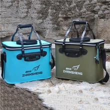 KAWO 3 Цвета Большая рыболовная коробка портативный эва складное ведро резервуар для воды коробка для хранения рыбы для живой рыбы Рыболовная Снасть коробка инструмент