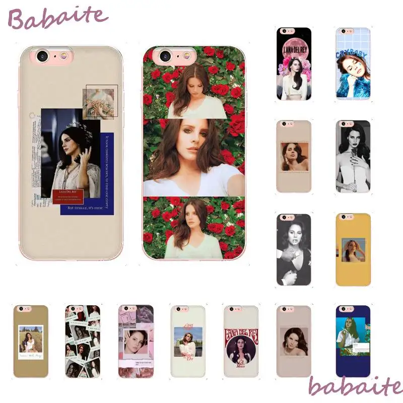 

Babaite lana del rey beautiful girl DIY Printing Phone Case for iPhoneX XS MAX 6 6S 7 7plus 8 8Plus 5 5S XR 10 11 11pro 11promax