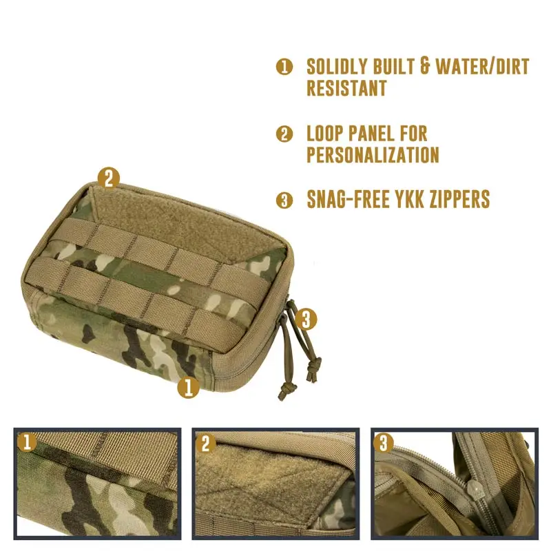 OneTigris военный Молл Admin Pouch Тактический Многофункциональный Медицинский Набор