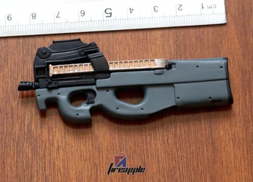 

1/6 Rifle Gun Toy Soldier Weapon P90 Model Mold Plastic for 12''Action Figure Accessories