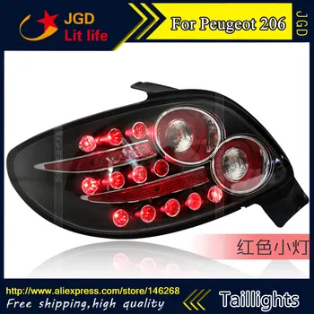 

Car Styling tail lights for Peugeot 206 taillights LED Tail Lamp rear trunk lamp cover drl+signal+brake+reverse