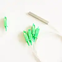 คุณภาพดี 50pcs optical fiber optic 1x4 mini ท่อ SC APC เชื่อมต่อ plc splitter