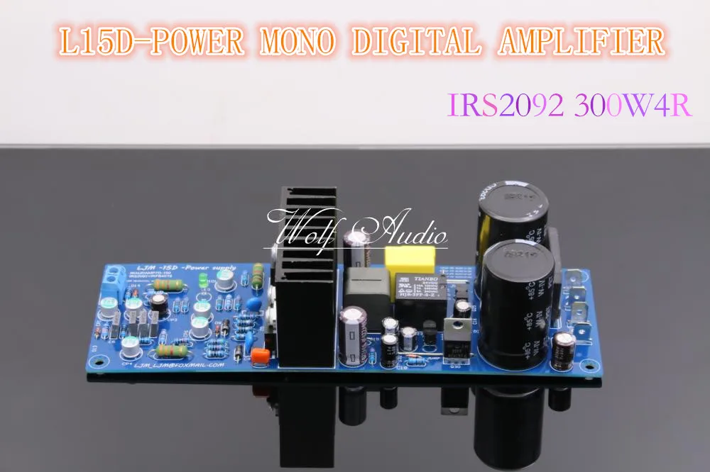 -55V 350W Mono Power Amplifier Board IRS2092 DC Amplifier Module Board for Machine Equipment Household 