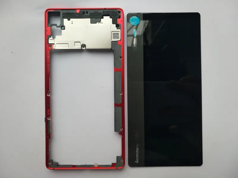 Новая средняя Рамка стеклянная задняя крышка батарейного отсека для lenovo VIBE Shot Z90