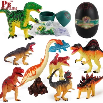 

Assemble dinosaur toy tyrannosaurus rex model small dinosaur egg simulation animal deformation egg hatching egg child boy toys.