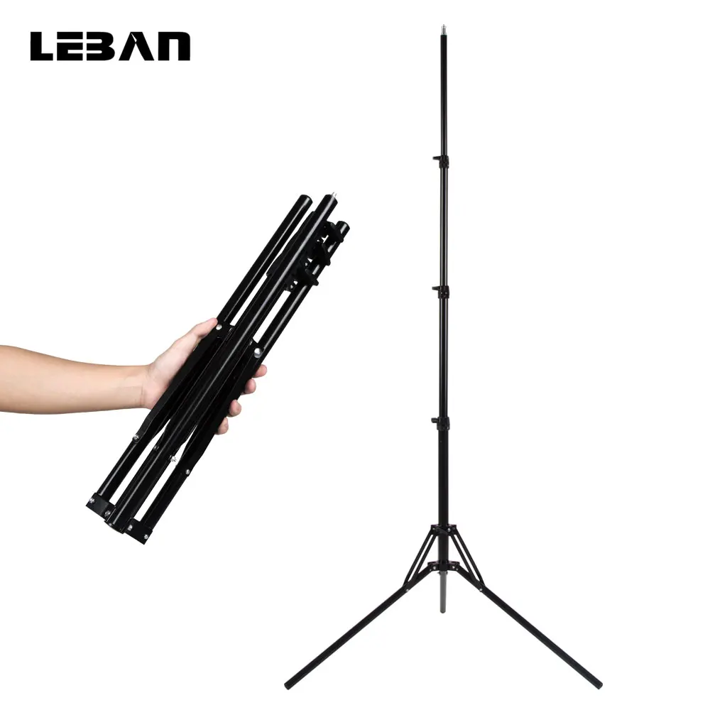 

180cm Reverse Fold 4 Section Light Stand for Studio Flash,Portable Softbox,Flash Holder and Bracket