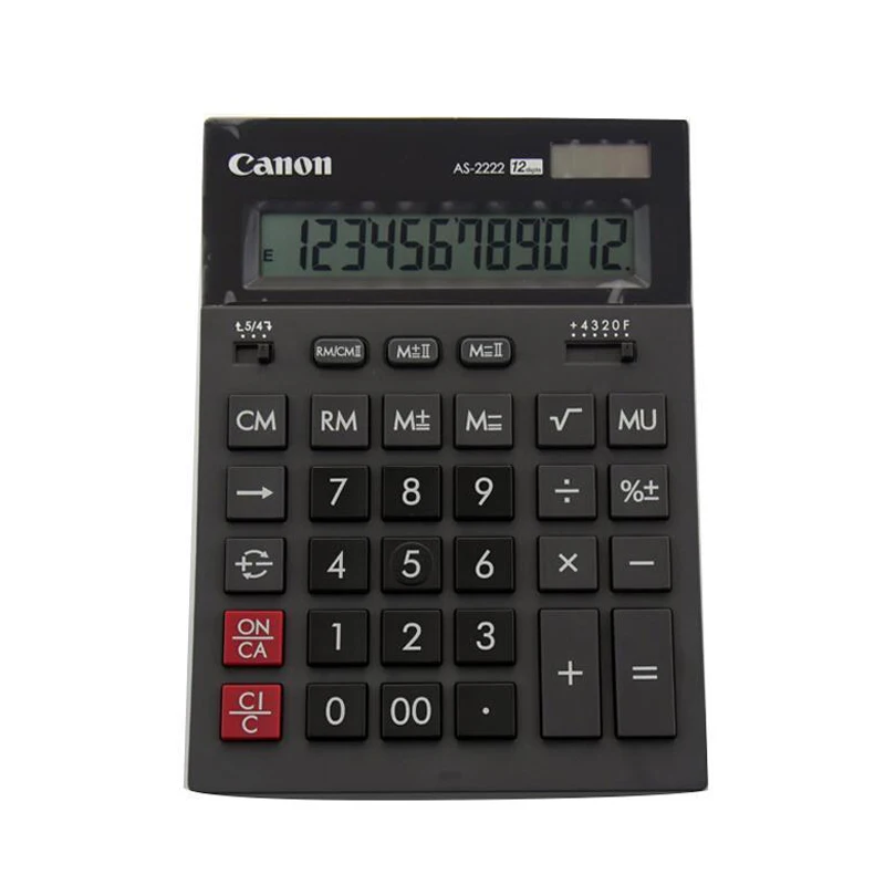 Оригинальный калькулятор для фюзеляжа Canon AS-2222 1 шт. с большим экраном 12 дюймов |