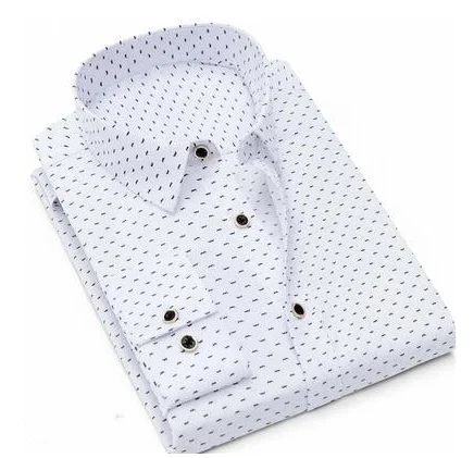 

Mr.nut 2019 spring and autumn on the new men's business casual long-sleeved shirt loose youth daily thin shirt
