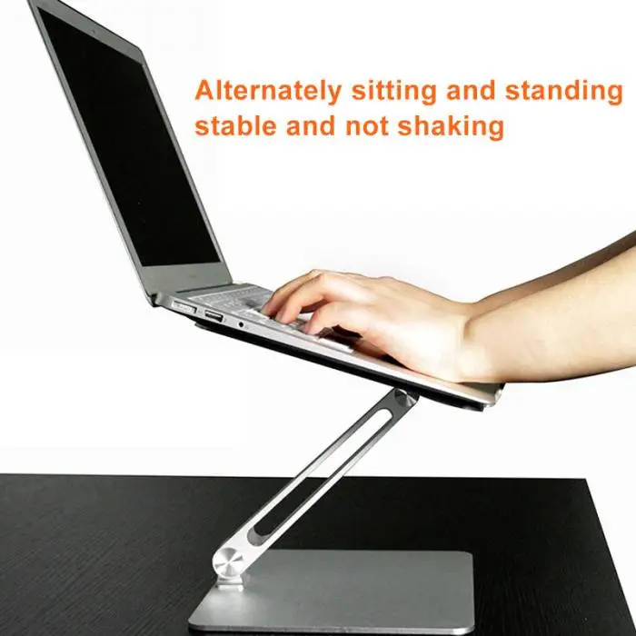 Universal Aluminum Alloy Laptop Holder Stand Foldable Adjustable Rack for Notebook Tablet LSMK99