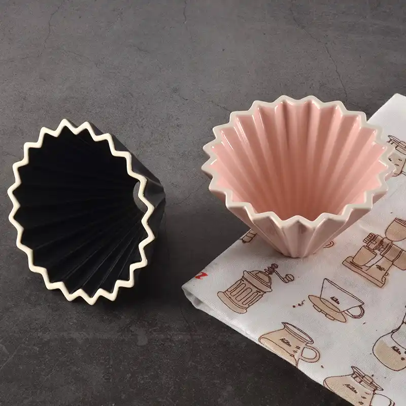 花セラミックコーヒーカップエスプレッソコーヒーフィルターカップ折り紙フィルター V60 漏斗ドリップ手カップフィルターコーヒーアクセサリー Coffee Filters Aliexpress