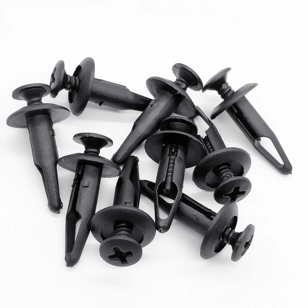 100Pcs-Car-Door-Plastic-Screw-Rivet-Trim-6-3mm-Fastener-Flaps-for-Ford-Plastic-Automotive-Screw