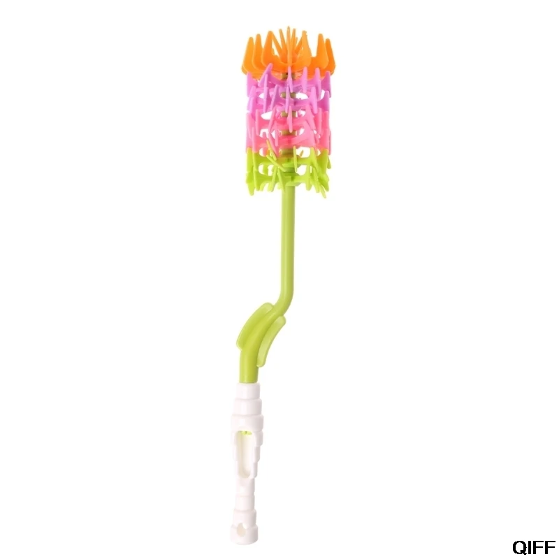 

Drop Ship&Wholesale Rainbow 360 Rotation Silicon Baby Milk Feeding Bottle Brush Nipple Cleaning Tool May06