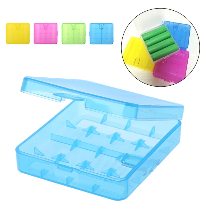 

Portable Hard Plastic Case Holder Storage Box Cover For 4x 18650 Battery Box Container Bag Case Organizer Box Case