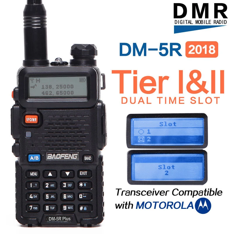 2019 Baofeng DM-5R плюс DMR Tier I & II tier 2 двухканальные рации цифровой и аналоговый режим DMR повторитель функция Совместимость с Moto