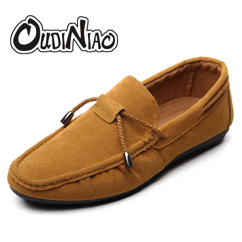 

OUDNIAO Men Casual Shoes 2018 Fashion Men Shoes Faux Suede Men Loafers Moccasins Slip On Men's Flats Loafers Male Shoes
