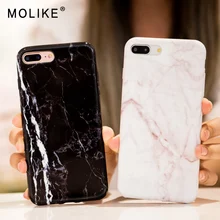 

MOLIKE Marble Patterned Case For iPhone 7 Plus Case Soft TPU For iPhone 8 7 6 S 6S X SE 5S 5 XS Phone Cover Silicone Coque
