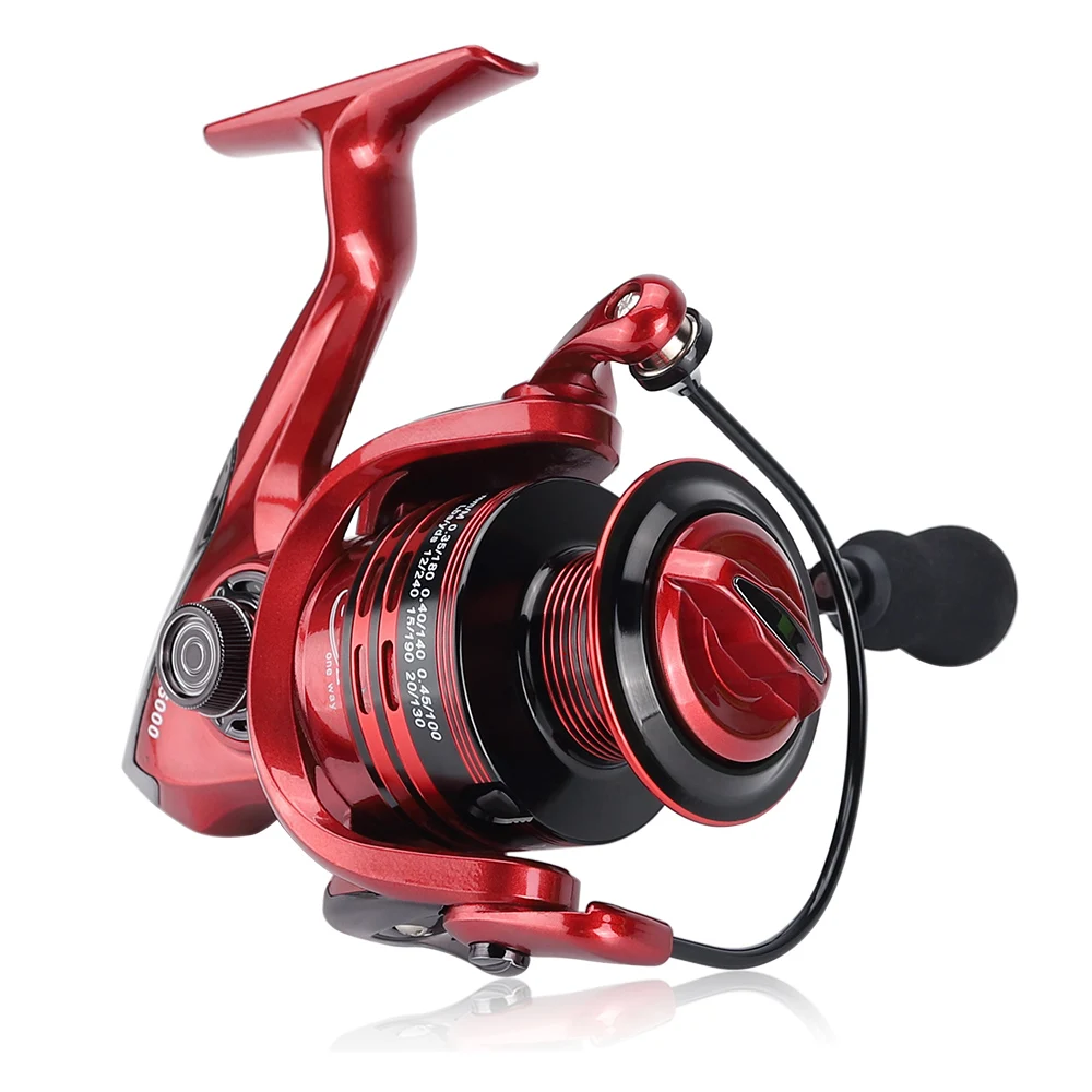 

13+1BB spinning fishing reel EVA Handle 1000-7000 series Bass fishing reels 3 colors Gapless metal line cup spinning wheel