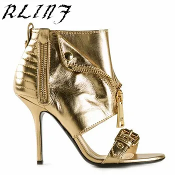 

RLINF Gladiator Women Pumps Ladies Sexy High Heels Party Belt Buckle Flange Fashion Sandals
