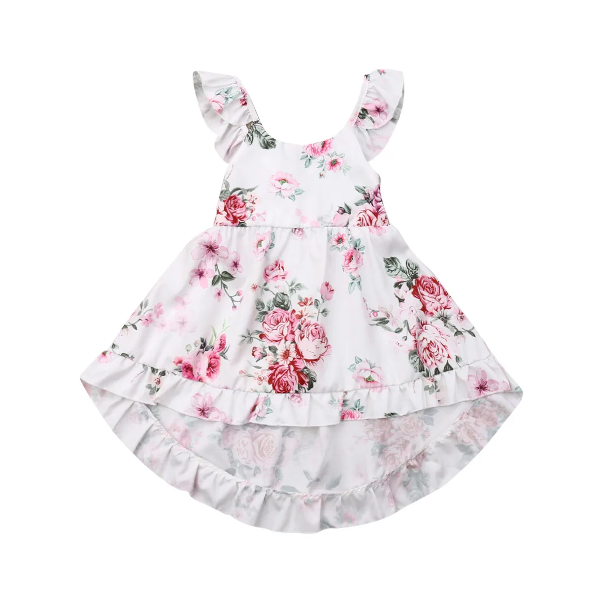 1 6Years Todder Kids Baby Girls Clothing Flowers Sleeveless Dress ...