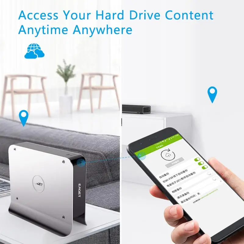 3.5Inch Mobile HDD Smart Network Cloud Storage Mobile Hard Disk Box SATA USB3.0 Remote Network hard data steward 6TB hard drive 3.5Inch Mobile HDD Smart Network Cloud Storage Mobile Hard Disk Box SATA USB3.0 Remote Network hard data steward 6TB hard drive