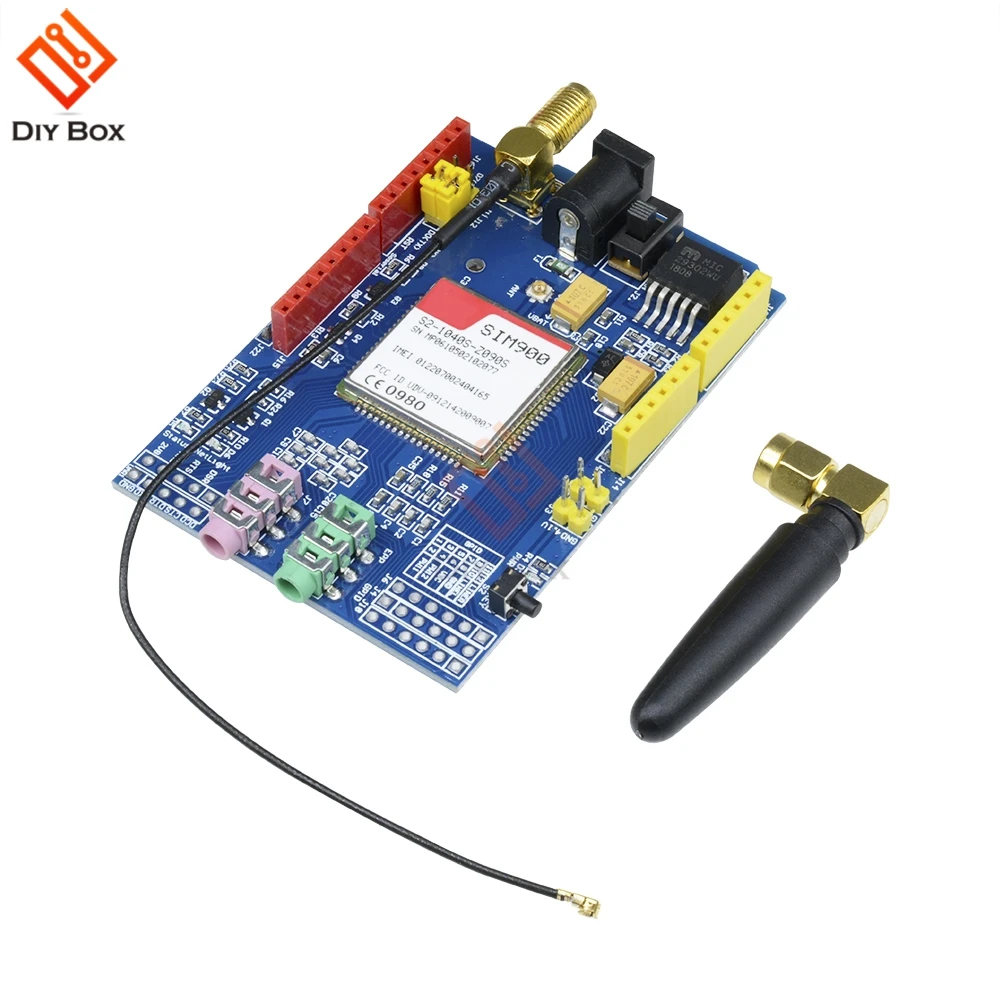 SIM900 850/900/1800/1900 МГц GPRS GSM щит макетная плата четырехдиапазонный модуль комплект с