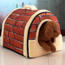 Pet Dog Cat Home Kennel House Multifuctional Dog Bed Nest Foldable Pet Cat Pad House Bed For Small Medium Dogs Pet Bed Bag