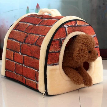 

Pet Dog Cat Home Kennel House Multifuctional Dog Bed Nest Foldable Pet Cat Pad House Bed For Small Medium Dogs Pet Bed Bag