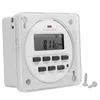 12/24 Format 12V DC Timer Switch 7 Days 24hr Programmable Time Relay Clock Controller Panel Mounted with Countdown OFF Function 1