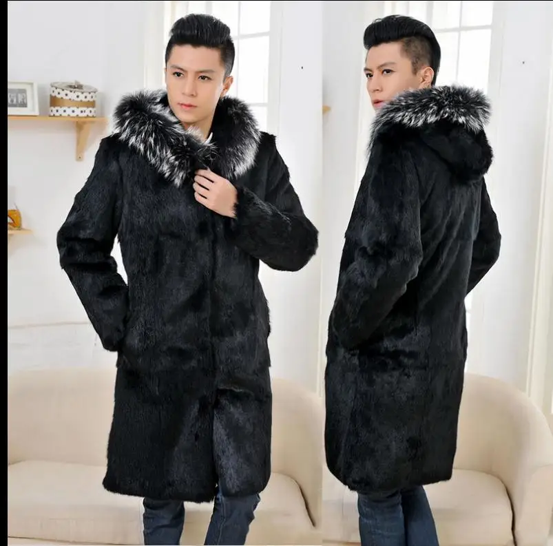 ^Cheap Новые мужские повседневные длинные пальто из искусственного меха с капюшоном, большие размеры, мужские куртки из искусственного меха норки... ^Cheap Новые мужские повседневные длинные пальто из искусственного меха с капюшоном, большие размеры, мужские куртки из искусственного меха норки...