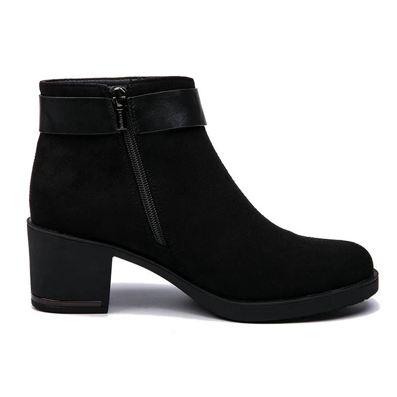 AIMEIGAO New Arrivals Suede Boots Women Ankle Boots For Women Warm Short Plush Boots Faux Spring Autumn Women Shoes 2018 NEW