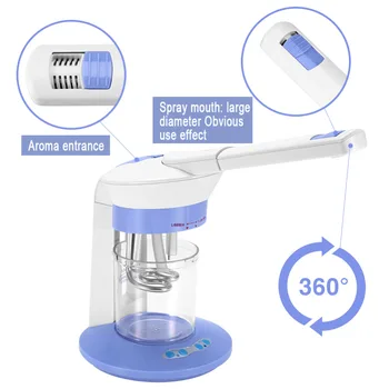 

2 In 1 Facial Steamer Ozone Face Sprayer Ion Vaporizer Steamer For Moisturizing Skin Care Machine Mist Face Spray Beauty Device