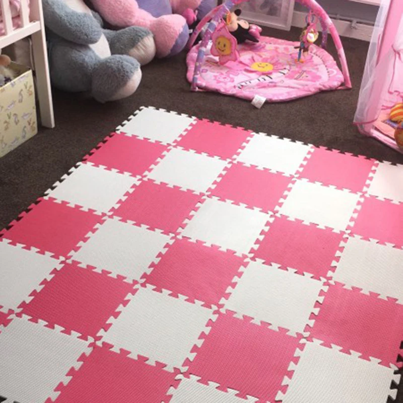 

meiqicool baby EVA Foam Play Puzzle Mat/ 18 or 24/lot Interlocking Exercise Tiles Floor Carpet Rug for Kid,Each 29cm*0.8cm