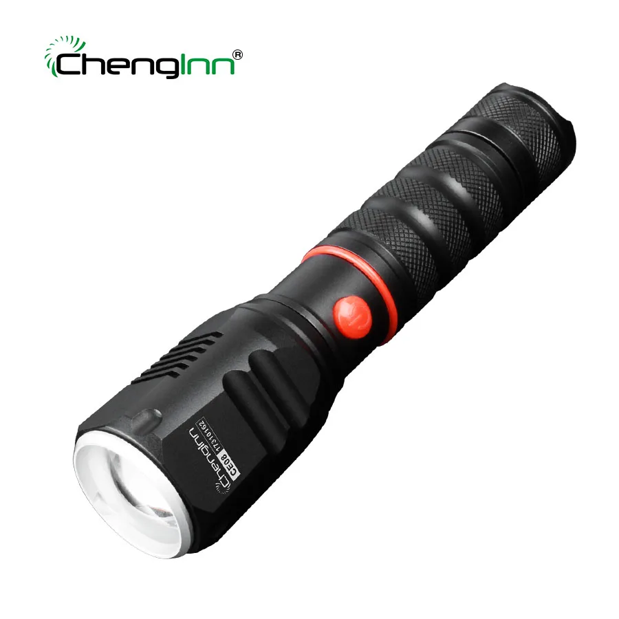 

Adjustable Zoom lanterna rechargeable flashlight High bright strobe led flashlight waterproof Hard Light CREE led torch Chenglnn