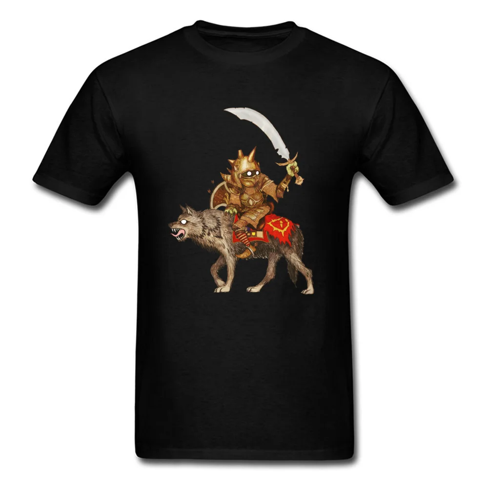 Goblin Wolf Crew Neck Top T-shirts April FOOL DAY Tees Short Sleeve Cheap Cotton Custom Tops Shirt Casual Men Wholesale Goblin Wolf black