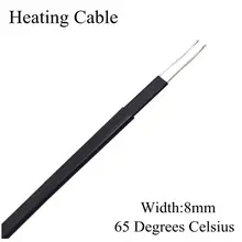 230V 8mm 65C антифриз Мороз защита Саморегулирующийся нагревательный кабель для электрического медного провода кабель нагревателя для водопровода/крыши