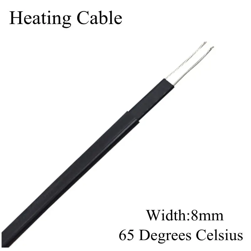 

230V 8mm 65C Anti-freeze frost protection self regulating heating cable electric copper wire heater cable for water pipe/roof