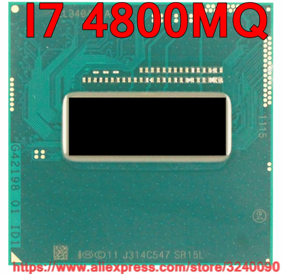 

Original lntel Core I7 4800mq SR15L CPU (6M Cache/2.7GHz-3.7GHz/Quad-Core) I7-4800mq Laptop processor free shipping