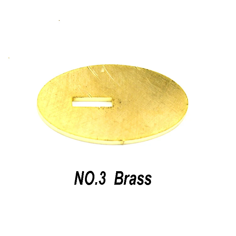 1 шт. защита для ножей латунь/нержавеющая сталь на заказ для изготовления ножей ручка валик DIY ручка для ножа Защита 9 видов DIY запчасти - Цвет: NO.3 Brass