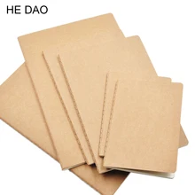 1 шт записная книжка из воловьей кожи, пустая книга-блокнот, винтажная мягкая записная книжка, ежедневная записная книжка с крафт-обложкой, записная книжка