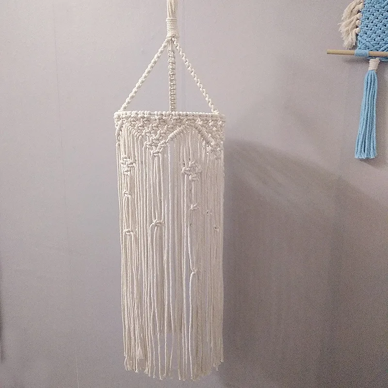 Подвесная лампа ручной работы Bohe Macrame в богемном стиле 60 см тканый настенный