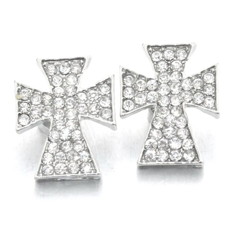 

crystal cross18mm metal snap button for leather bracelets one direction armband DIY sterling jewelry 011212