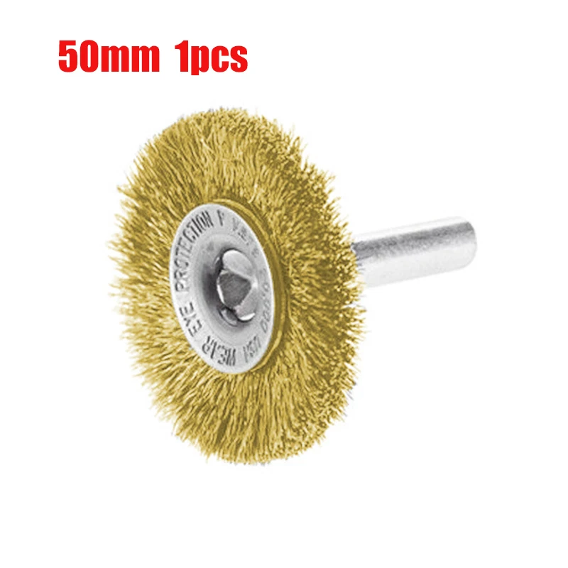 

1Pc Durable Crimped Carbon Steel Wire Brush 2 inch Cutting Rotary Brush Wire Brushes for Grinder Rotary Tool for Drill Polishing