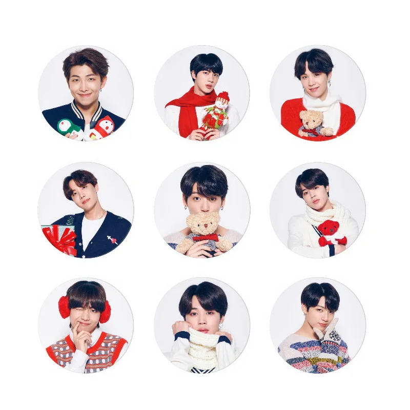 

KPOP Christmas Brooch Pin Badge Accessories For Clothes Hat Backpack Decoration