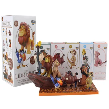 

WCF The Lion King Simba Mufasa Kiara Pumbaa Timon Rafiki Scar PVC Figures Collectible Toys Dolls 6pcs/set
