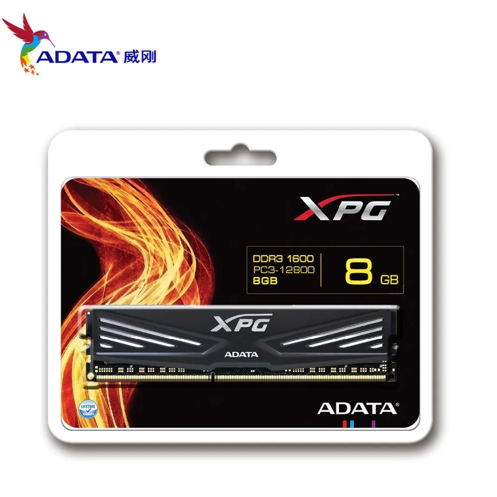 Модули памяти ADATA XPG V1 DDR3 8G 4 Гб 1600 МГц(PC3-12800) Оперативная память 8 Гб 2133 МГц PC3-17000 память