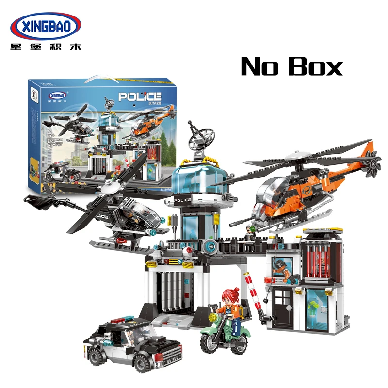 

XINGBAO City Police Series The Police Operational Command Station Blocks Bricks Building Educational legoINGly Toys for kid Gift