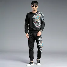 Модный мужской спортивный костюм размера плюс, осенне-зимний спортивный Спортивный костюм для фитнеса, бегунов, спортивная одежда, мужская повседневная толстовка, штаны
