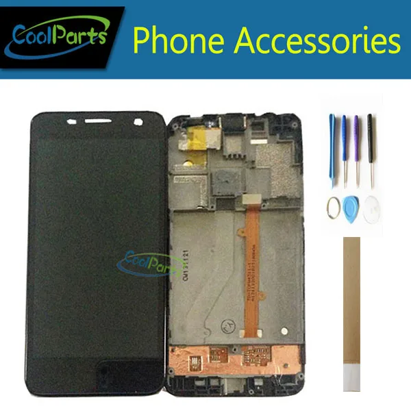 Цена 1 шт. лот для Alcatel One Touch Idol mini 6012 6012A 6012D 6012 Вт 6012X OT6012 ЖК дисплей + сенсорный экран дигитайзер + рамка + инструмент и лента