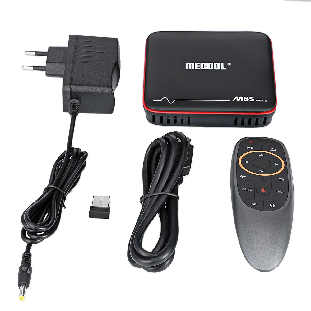 M8S PRO W Голосовое управление 1G 8G TV Box Android 7 1 Amlogic S905W 2 Гб RAM DDR3 16 ГБ 4K H.265 Smart Set Top